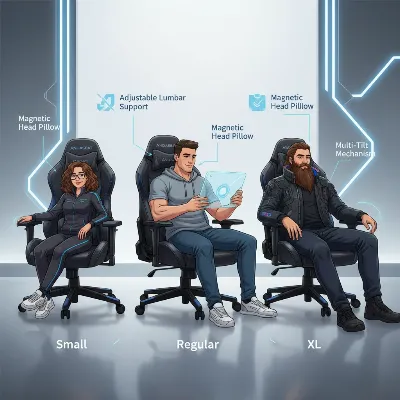 AndaSeat Kaiser 3 Pro gaming chair showcasing ergonomic design for all body types